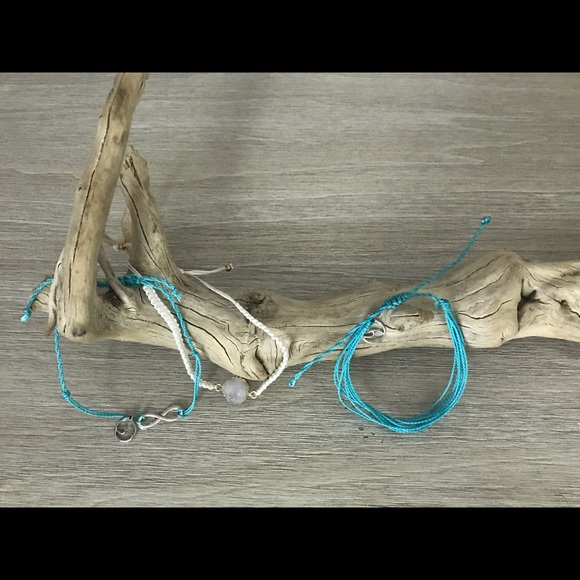 Boho adjustable bracelet/anklet set. - Picture 2 of 3